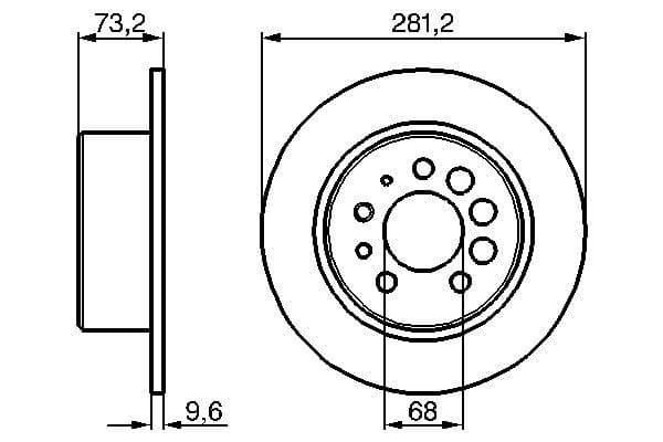 Bosch BD123 Fren diski; arka küçük görsel 5