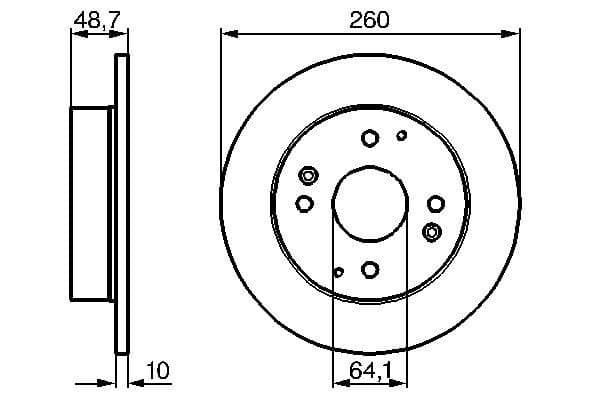 Bosch BD141 Fren diski; arka küçük görsel 5
