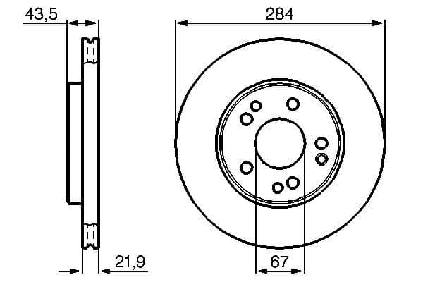 Bosch BD148 Fren diski Premium1; ön küçük görsel 5