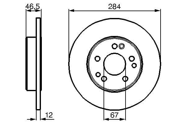 Bosch BD149 Fren diski; ön küçük görsel 5