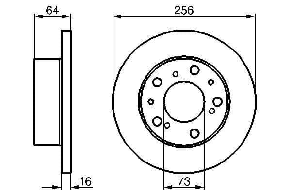 Bosch BD160 Fren diski Premium2; ön küçük görsel 5