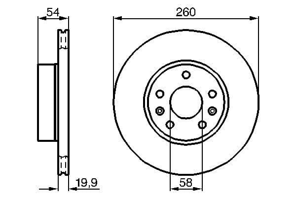 Bosch BD173 Fren diski; ön küçük görsel 5