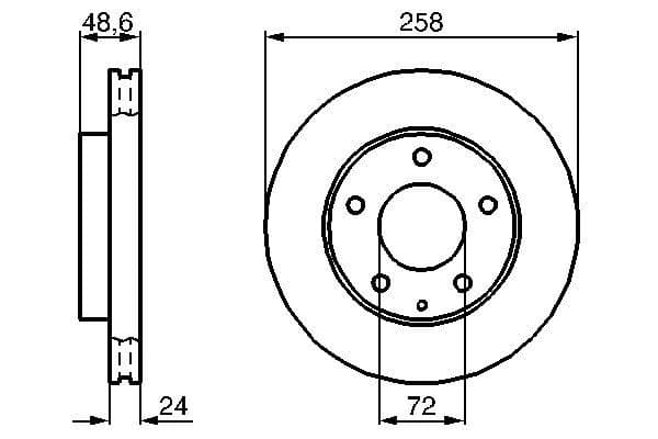 Bosch BD179 Fren diski Premium2; ön küçük görsel 5