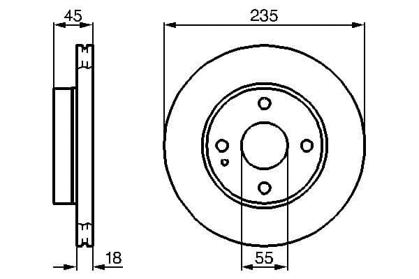 Bosch BD193 Fren diski; ön küçük görsel 5