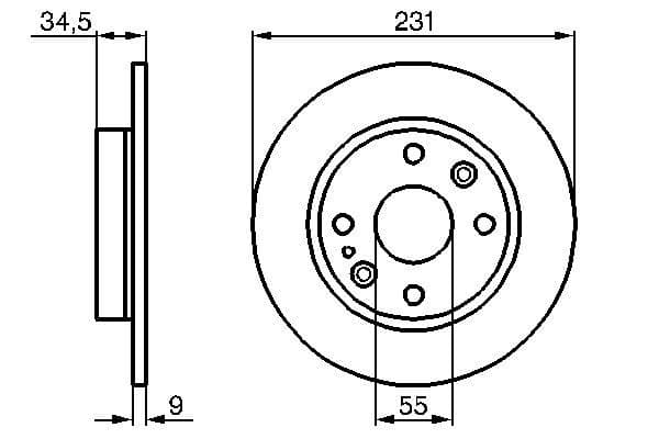 Bosch BD194 Fren diski; arka 1