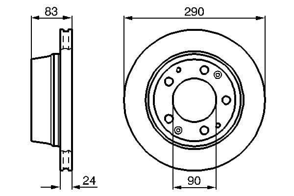 Bosch BD253 Fren diski; arka küçük görsel 3