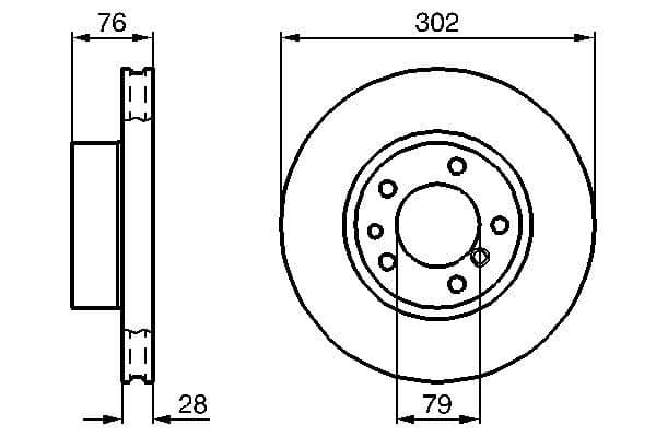 Bosch BD260 Fren diski; ön küçük görsel 5