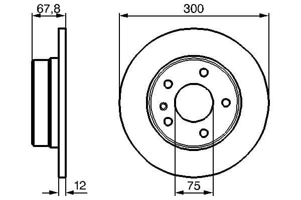 Bosch BD265 Fren diski; arka küçük görsel 5