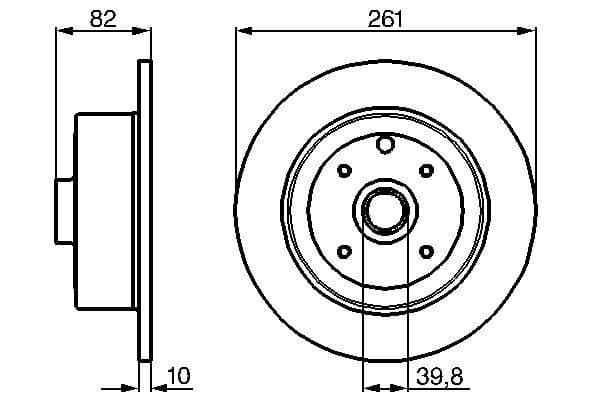 Bosch BD270 Fren diski; arka küçük görsel 5