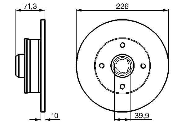 Bosch BD273 Fren diski; arka küçük görsel 5