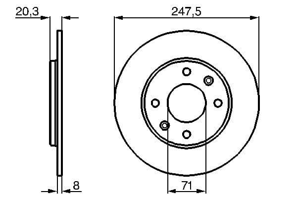 Bosch BD310 Fren diski; arka küçük görsel 5