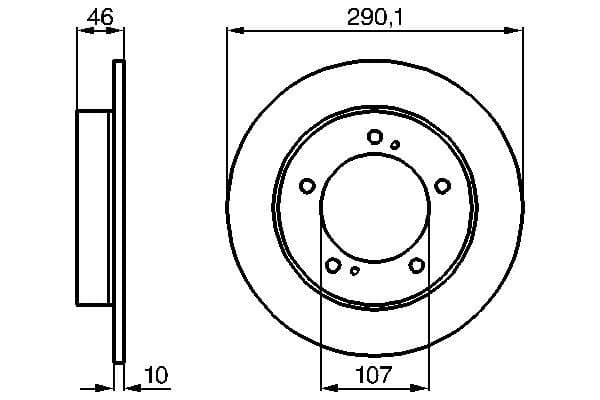 Bosch BD315 Fren diski; ön küçük görsel 5