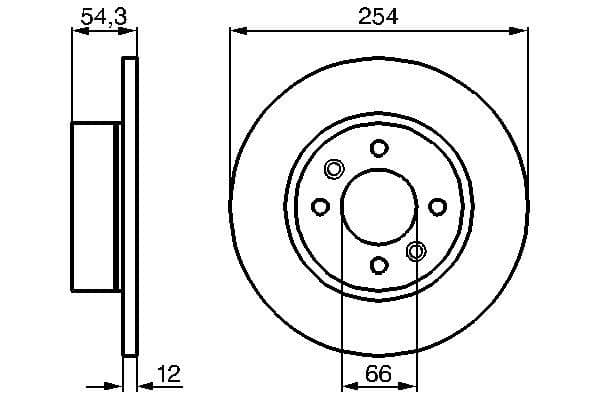 Bosch BD326 Fren diski; arka küçük görsel 5