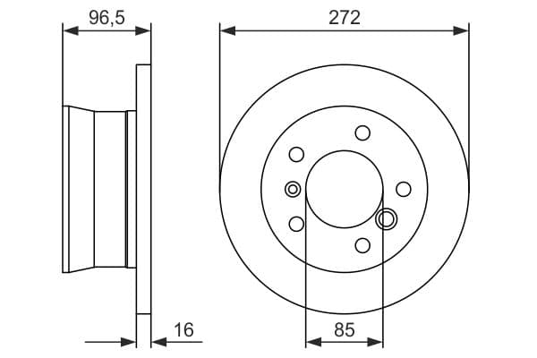 Bosch BD364 Fren diski; arka küçük görsel 5