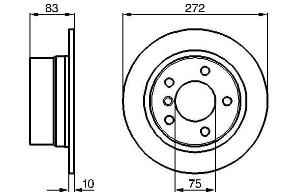 Bosch BD370 Fren diski; arka küçük görsel 5