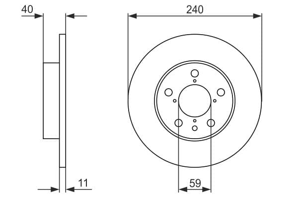 Bosch BD375 Fren diski; arka küçük görsel 5