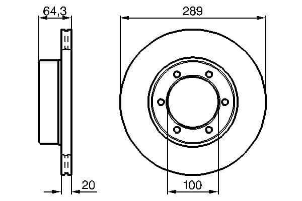 Bosch BD384 Fren diski; ön küçük görsel 5