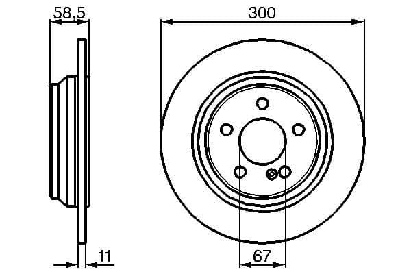 Bosch BD401 Fren diski; arka küçük görsel 5
