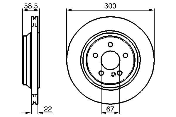 Bosch BD402 Fren diski; arka küçük görsel 5