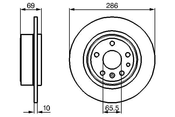 Bosch BD406 Fren diski; arka küçük görsel 5