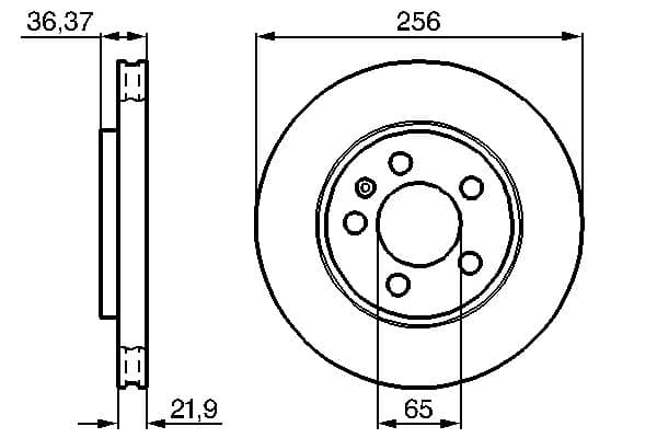 Bosch BD410 Fren diski; arka küçük görsel 5