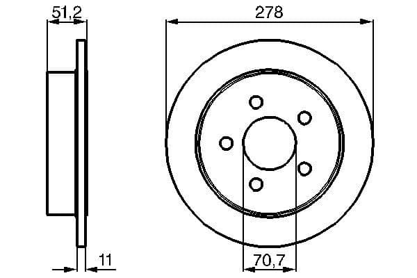 Bosch BD415 Fren diski; arka küçük görsel 5