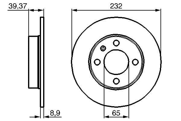 Bosch BD418 Fren diski Premium2; arka küçük görsel 5