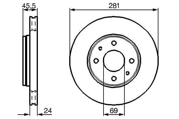 Bosch BD419 Fren diski Premium2; ön küçük görsel 5