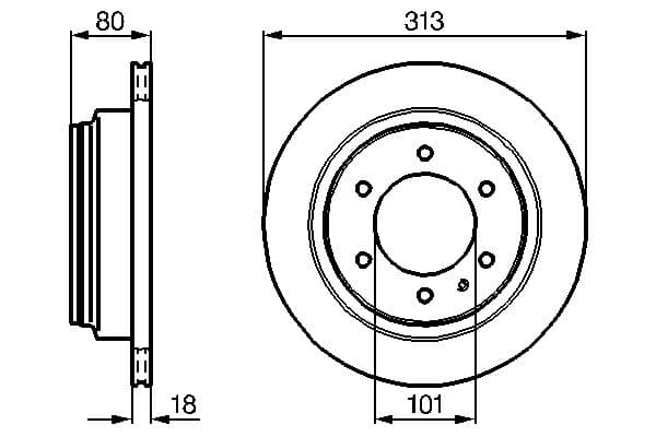 Bosch BD422 Fren diski; arka küçük görsel 5