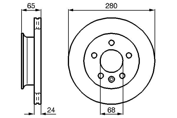 Bosch BD470 Fren diski; ön küçük görsel 5