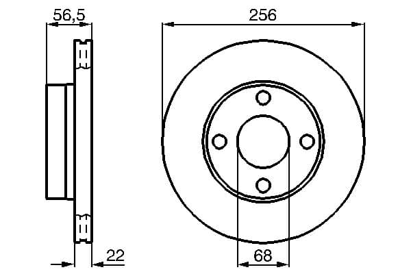 Bosch BD472 Fren diski; ön küçük görsel 5