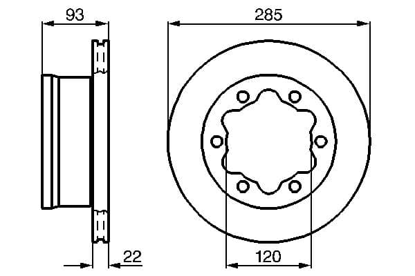 Bosch BD2039 Fren diski; arka küçük görsel 5