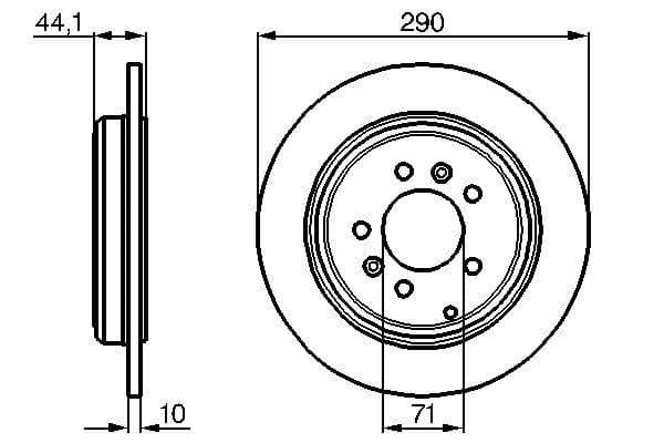 Bosch BD478 Fren diski; arka küçük görsel 5