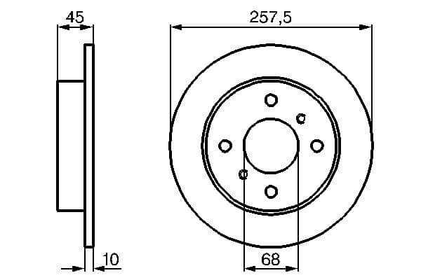 Bosch BD486 Fren diski; arka küçük görsel 5