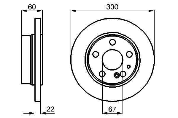 Bosch BD488 Fren diski; arka küçük görsel 5
