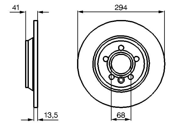 Bosch BD491 Fren diski; arka küçük görsel 5