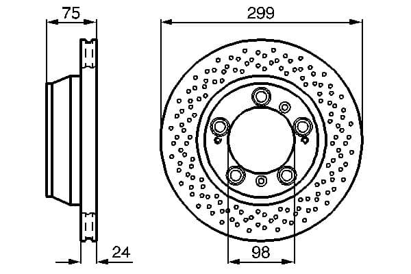 Bosch BD512 Fren diski; arka küçük görsel 5