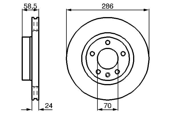 Bosch BD514 Fren diski; ön 1
