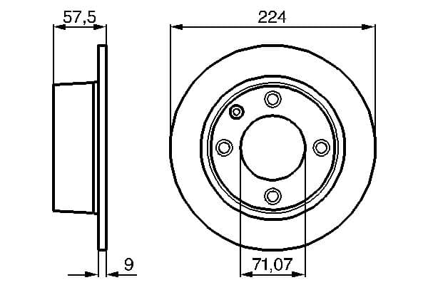 Bosch BD523 Fren diski; arka küçük görsel 5