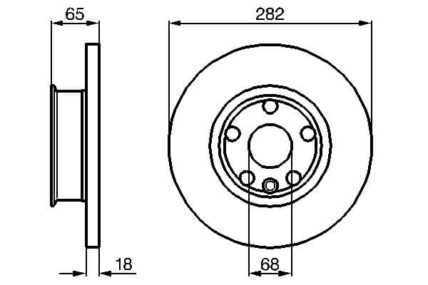 Bosch BD531 Fren diski; ön küçük görsel 5