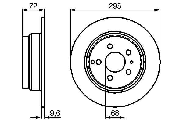Bosch BD546 Fren diski; arka küçük görsel 5