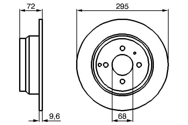Bosch BD558 Fren diski; arka 1