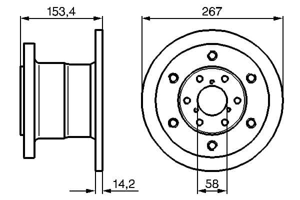 Bosch BD564 Fren diski; ön 1