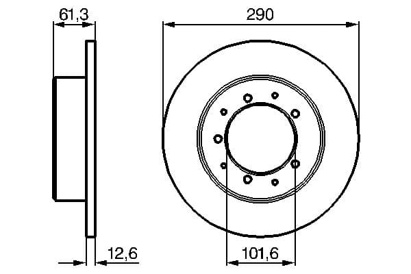 Bosch BD572 Fren diski; arka küçük görsel 5