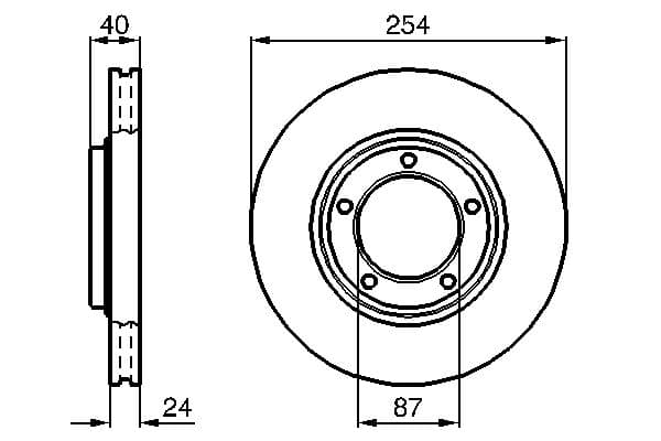 Bosch BD579 Fren diski; ön küçük görsel 5