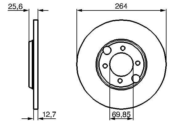 Bosch BD603 Fren diski; arka küçük görsel 5