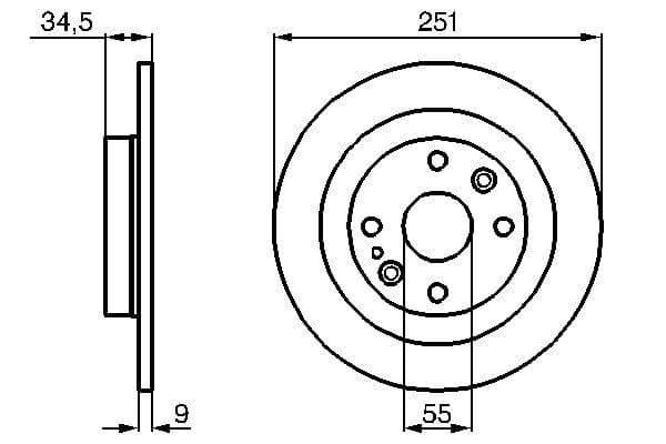 Bosch BD615 Fren diski; arka küçük görsel 5