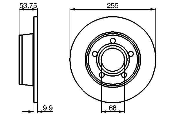 Bosch BD618 Fren diski; arka küçük görsel 5
