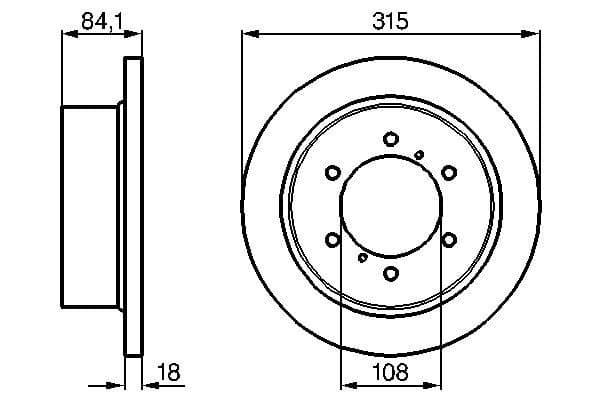 Bosch BD627 Fren diski; arka küçük görsel 5