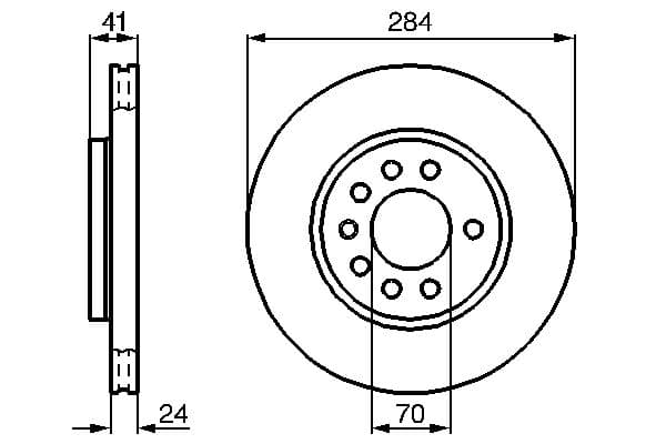 Bosch BD631 Fren diski; ön küçük görsel 5